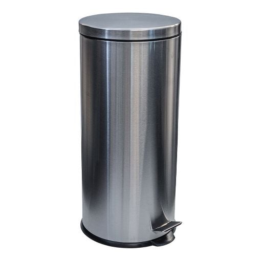 Εικόνα της Κάδος Απορριμμάτων Estia Classic Soft-Close 30Lt Matte Inox 01-1759