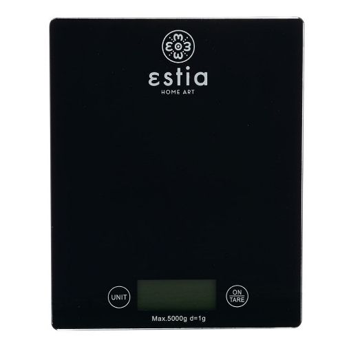 Εικόνα της Ψηφιακή Ζυγαριά Κουζίνας Estia Black Μέγιστου Βάρους 5kg 01-8826