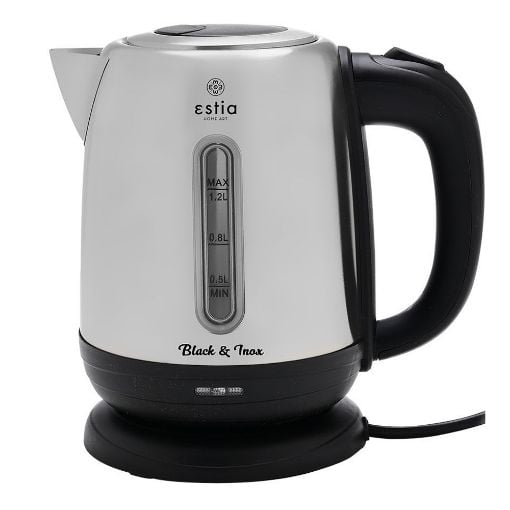Εικόνα της Βραστήρας Estia Black & Inox Ανοξείδωτος 1630w 1.2lt 06-17248