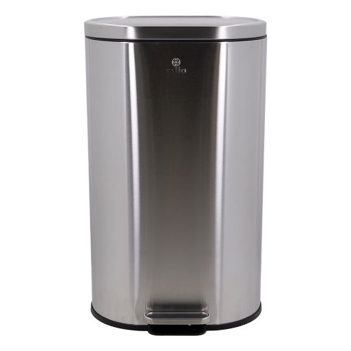 Εικόνα της Κάδος Απορριμμάτων Estia Ovoid Soft Close 30lt ΙΝΟΞ 02-21467