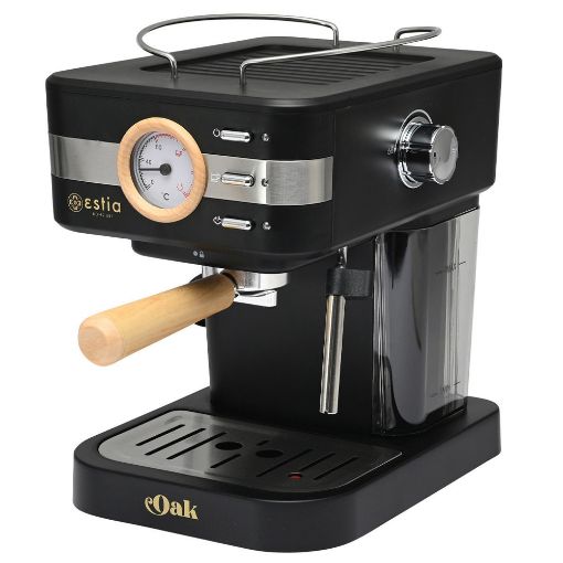 Εικόνα της Μηχανή Espresso Estia Oak 950w 15 bar 1.2lt Μαύρη 06-18986