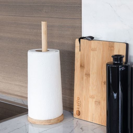Εικόνα της Βάση για Ρολό Κουζίνας Estia Bamboo Essentials 12x33.5cm 01-12984