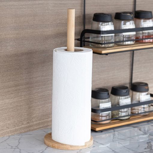 Εικόνα της Βάση για Ρολό Κουζίνας Estia Bamboo Essentials 12x33.5cm 01-12984