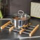 Εικόνα της Βάση Μαγειρικού Σκεύους Estia Bamboo Essentials Πτυσσόμενη με Ανοξείδωτο Ατσάλι 22x21.3x2.2cm 01-13011
