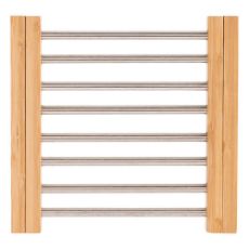Εικόνα της Βάση Μαγειρικού Σκεύους Estia Bamboo Essentials Πτυσσόμενη με Ανοξείδωτο Ατσάλι 22x21.3x2.2cm 01-13011
