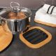 Εικόνα της Βάση Μαγειρικού Σκεύους Estia Bamboo Essentials Μεταλλική 17x17x1cm Μαύρο 01-13189