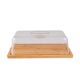Εικόνα της Βάση Τυριών Estia Bamboo Essentials με Πλαστικό Καπάκι 24x18x7.5cm 01-12960