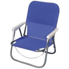 Εικόνα της Καρέκλα Παραλίας Μεταλλική Velco με Μπράτσα Μπλε 142-9785-1