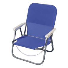 Εικόνα της Καρέκλα Παραλίας Μεταλλική Velco με Μπράτσα 600D Μπλε 142-3548-1