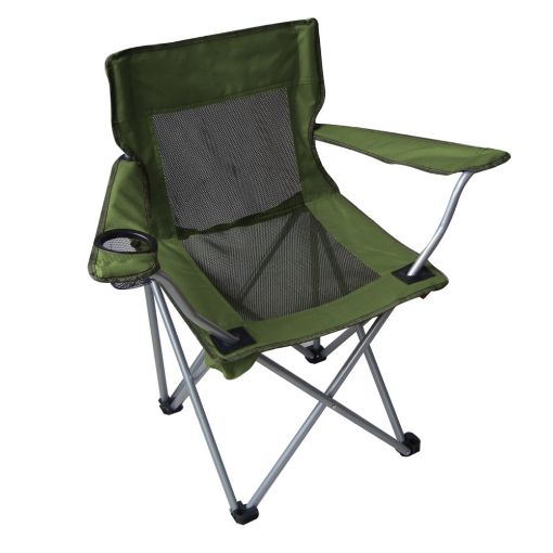Εικόνα της Πολυθρόνα Αρθωτή Μεταλλική Velco 600D Polyester Λαχανί 153-4865-3
