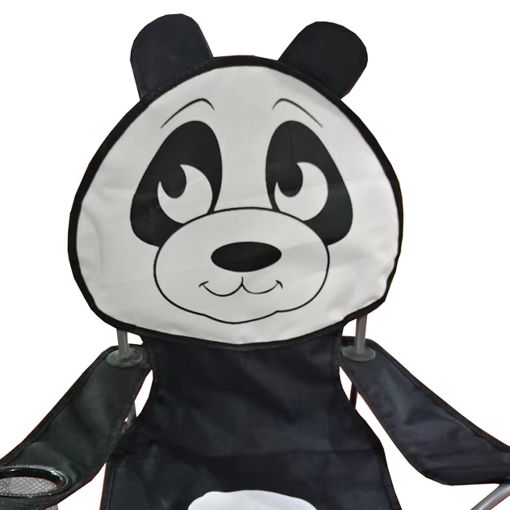 Εικόνα της Πολυθρόνα Αρθωτή Μεταλλική Velco Panda Polyester με Κλείδωμα Ασφαλείας 153-3201-14