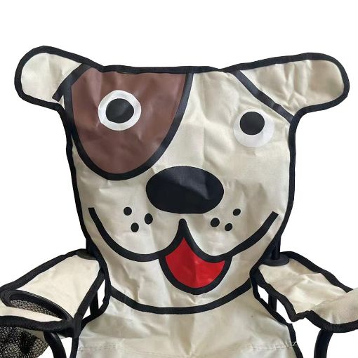 Εικόνα της Πολυθρόνα Αρθωτή Μεταλλική Velco Σκυλάκι Polyester με Κλείδωμα Ασφαλείας 153-3201-4