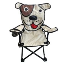 Εικόνα της Πολυθρόνα Αρθωτή Μεταλλική Velco Σκυλάκι Polyester με Κλείδωμα Ασφαλείας 153-3201-4