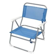 Εικόνα της Καρέκλα Παραλίας Μεταλλική Velco με Μπράτσα Μπλε 142-9273-1