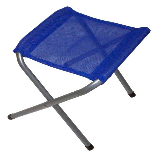 Εικόνα της Σκαμπό Αρθωτό Μεταλλικό Velco Polyester Μπλε 153-8031-1