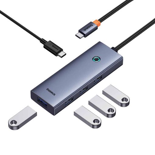Εικόνα της USB Hub Baseus UltraJoy 5-Port Space Grey B00052801811-01