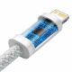 Εικόνα της Καλώδιο Baseus Dynamic USB-C to Lightning Braided 20W 2m White CALD000102