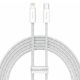 Εικόνα της Καλώδιο Baseus Dynamic USB-C to Lightning Braided 20W 2m White CALD000102