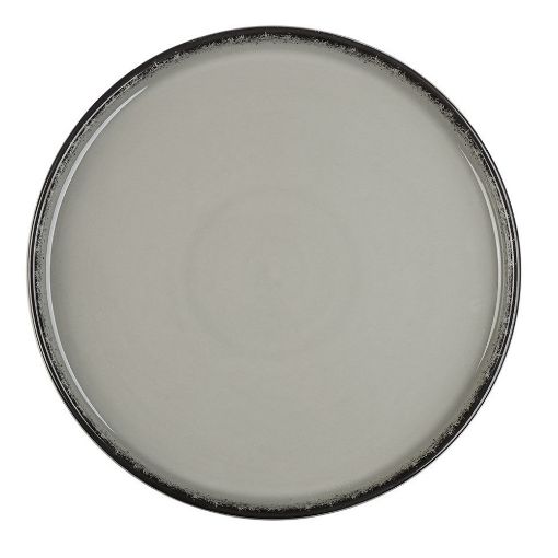 Εικόνα της Πιάτο Ρηχό Κάθετο Estia Pearl Πορσελάνινο 21cm Grey 07-16500