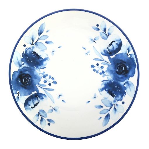 Εικόνα της Πιάτο Ρηχό Estia Blue Rose Πορσελάνινο 27cm 07-16098