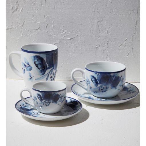 Εικόνα της Πιάτο Βαθύ Estia Blue Rose Πορσελάνινο 23cm 07-16104