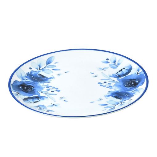 Εικόνα της Πιάτο Ρηχό Estia Blue Rose Πορσελάνινο 20cm 07-16111