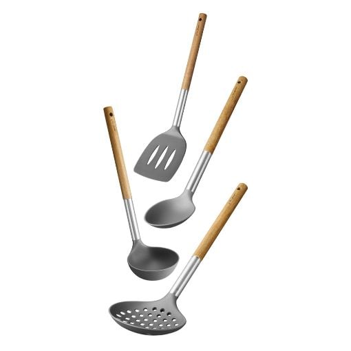 Εικόνα της Lamart Σετ Εργαλείων Μαγειρικής Wood 4τμχ LT3900