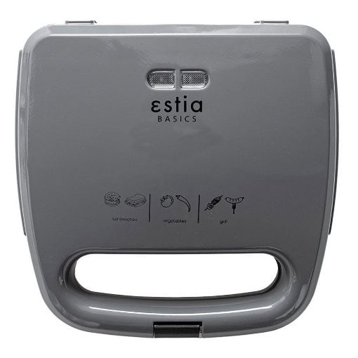 Εικόνα της Τοστιέρα Estia Aroma Grey 2 Θέσεων 750w Γκρι 06-10010