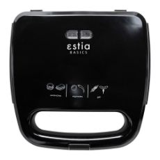 Εικόνα της Τοστιέρα Estia Black Plus 2 Θέσεων 750w Μαύρη 06-10027