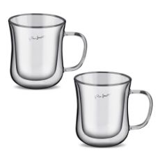 Εικόνα της Σετ Φλιτζάνια Lamart Vaso Latte 400ml Clear 2τμχ LT9033