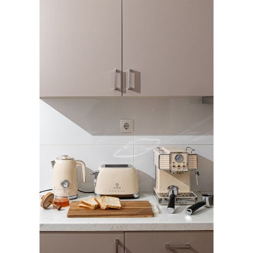 Εικόνα της Φρυγανιέρα Estia Retro Epoque 2 Θέσεων 815w Κρεμ 06-12151