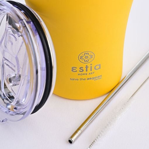 Εικόνα της Ποτήρι Θερμός Estia Coffee Mug Save The Aegean 350ml Pineapple Yellow 01-12458