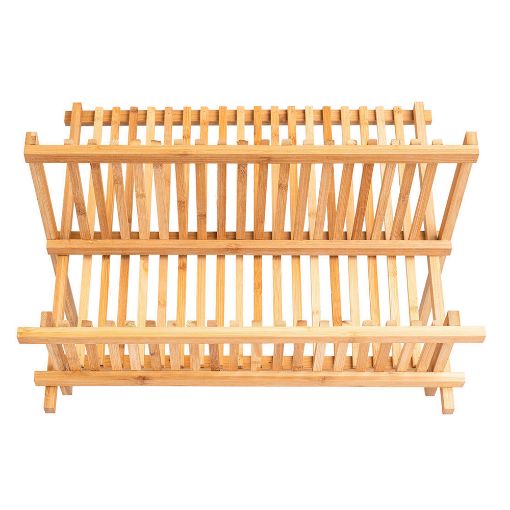 Εικόνα της Πιατοθήκη Estia Bamboo Essentials Αναδιπλούμενη 2 Θέσεων 42x27.5x38cm 01-12977