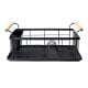 Εικόνα της Πιατοθήκη Estia Bamboo Essentials Μεταλλική Με Λαβές 44x32x20cm Μαύρη 01-12885