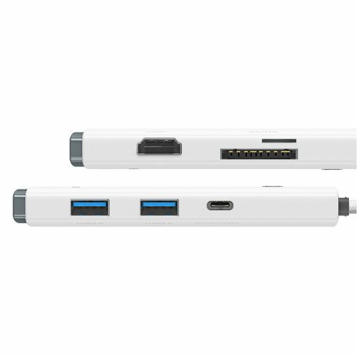 Εικόνα της Docking Station Baseus Lite USB-C 6-Port White WKQX050002