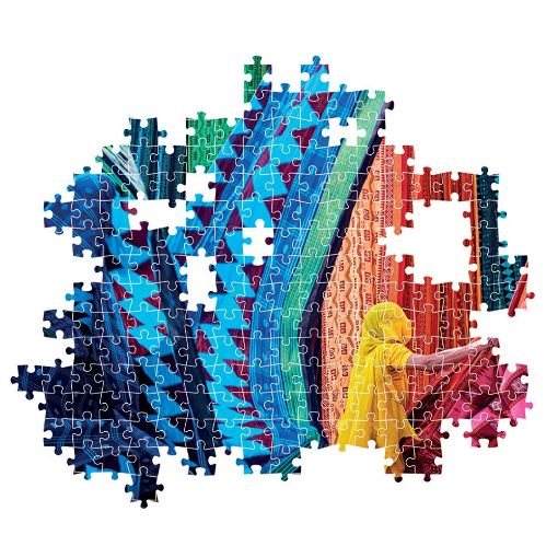 Εικόνα της Clementoni - Puzzle High Quality Collection Πολύχρωμα Κυμματιστά Υφάσματα 1500pcs 1220-31706