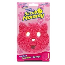 Εικόνα της Σφουγγάρι Scrub Daddy - Scrub Mommy Dual-Sided Scrubber & Sponge Cat Edition Pink