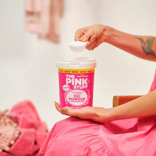 Εικόνα της Καθαριστικό Λεκέδων Ρούχων The Pink Stuff The Miracle Laundry Oxi Powder Stain Remover για Χρωματιστά 1Kg