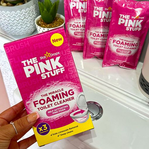 Εικόνα της Σκόνη Καθαρισμού Τουαλέτας The Pink Stuff The Miracle Foaming Toilet Cleaner 3x 100gr