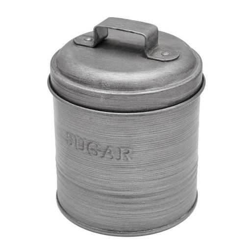 Εικόνα της Δοχείο Ζάχαρης Estia Μεταλλικό 11x11x14cm Με Αεροστεγές Καπάκι 01-13318