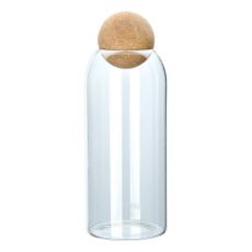 Εικόνα της Δοχείο Αποθήκευσης Γυάλινο Estia 950ml Με Καπάκι Φελλού 01-19617