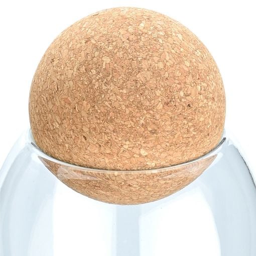 Εικόνα της Δοχείο Αποθήκευσης Γυάλινο Estia 1300ml Με Καπάκι Φελλού 01-19624