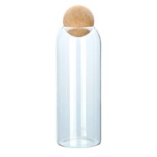 Εικόνα της Δοχείο Αποθήκευσης Γυάλινο Estia 1300ml Με Καπάκι Φελλού 01-19624