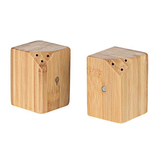 Εικόνα της Δοχείο Για Αλάτι & Πιπέρι Estia Bamboo Essentials Με Μαγνήτη Σετ 2 Τεμ. 01-19730