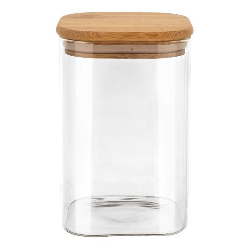 Εικόνα της Δοχείο Αποθήκευσης Estia Bamboo Essentials 950ml Γυάλινο Με Καπάκι 01-12939