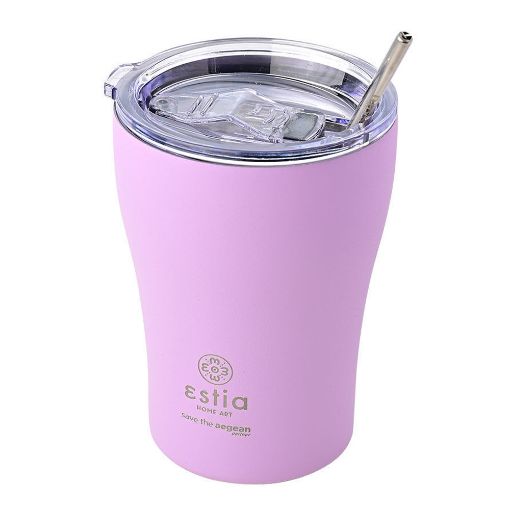 Εικόνα της Ποτήρι Θερμός Estia Coffee Mug Save The Aegean 350ml Lavender Purple 01-12090