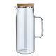 Εικόνα της Κανάτα Estia Bamboo Essentials Γυάλινη 1000ml Με Καπάκι 01-19587