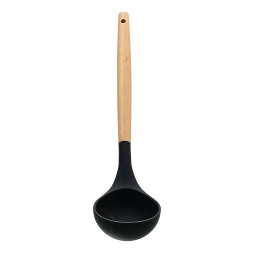 Εικόνα της Κουτάλα Βαθιά Estia Bamboo Essentials Σιλικόνης Μαύρη 01-14612