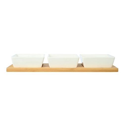 Εικόνα της Μπολάκια Estia Bamboo Essentials Με Βάση Bamboo Σετ 3 Τεμ. 01-20231