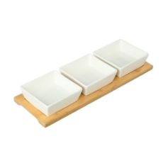 Εικόνα της Μπολάκια Estia Bamboo Essentials Με Βάση Bamboo Σετ 3 Τεμ. 01-20231